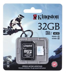 Kingston micro SD Action Camera 32GB Class U3 +adapter