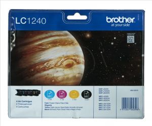 BROTHER Tusz LC1240VALBP=LC-1240VALBP, Zestaw CMYBk, LC1240C+LC1240M+LC1240Y+LC1240BK