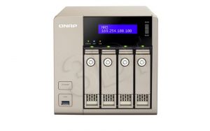 Serwer NAS QNAP TVS-463-4G (Tower HDD 4szt. Pamięć RAM 4GB AMD 2.4GHz quad-core x86)