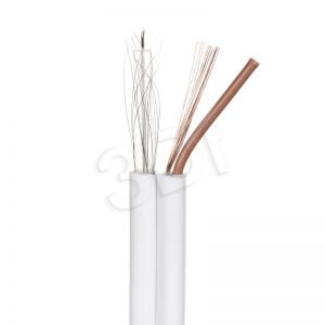 Kabel koncentryczny Madex RG59 + 2x0,5 mm ( PVC 100m biały CCTV )