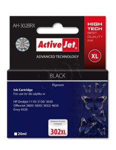 ActiveJet AH-302BRX tusz czarny do drukarki HP (zamiennik HP 302XL F6U68AE) Premium