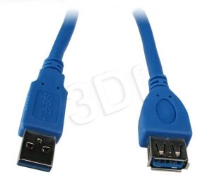 Kabel Gembird ( USB A - USB A 3.0 M-F 3m niebieski )