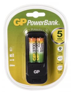 GP Ładowarka uniwersalna PB560 AA,AAA Akumulatory w zestawie 2x 270AAHC