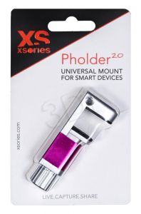 Uchwyt uniwersalny Go-Pro X-Sories Pholder 2.0 srebrny/różowy