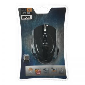 I-Box Mysz bezprzewodowa laserowa i005 PRO 1600dpi czarny