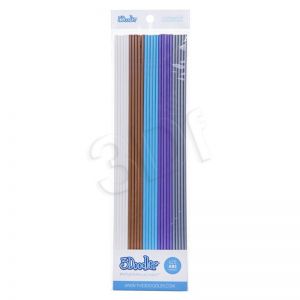3Doodler Zestaw wkładów biały/brązowy/błękitny/fioletowy/szary ABS