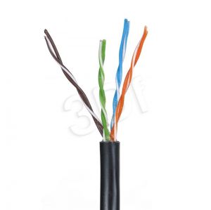 Kabel U/UTP Madex ( kat.5e 305m czarny 4PR żelowany )