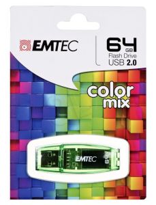 Emtec Flashdrive C410 64GB USB 2.0 kolor mix