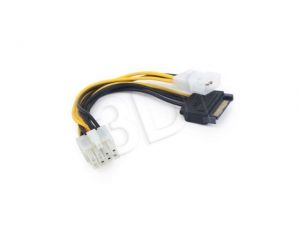 Kabel Gembird ( MOLEX + SATA - 8 pin PCIe M-M 0,15m )