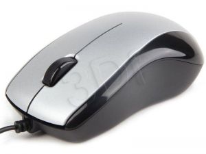 GEMBIRD MYSZ MUS-U-002 OPTYCZNA 1000DPI USB CZARNO-SREBRNA
