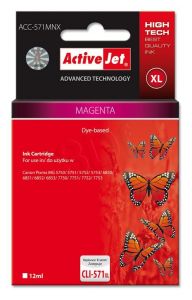 ActiveJet ACC-571MNX tusz magenta do drukarki Canon (zamiennik Canon CLI-571M XL) Supreme/ chip
