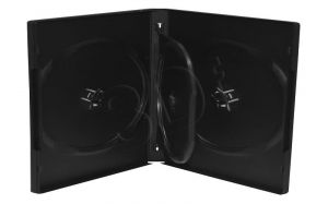 Pudełko na 3 DVD  14mm czarny 5szt.
