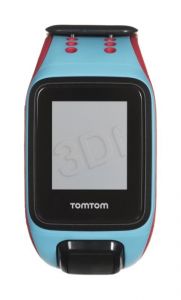 Tomtom Zegarek sportowy Runner 2 Cardio+Music L ciemnobłękitny/czerwony