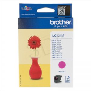BROTHER Tusz Czerwony LC121M=LC-121M, 300 str.