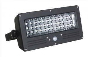 Lampa solarna ESL09 dioda LED, czarna z czujnikiem ruchu