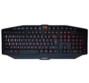 Zalman Klawiatura przewodowa ZM-K400G- USB czarna Podświetlenie