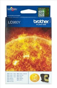 BROTHER Tusz Żółty LC980Y=LC-980Y, 260 str.