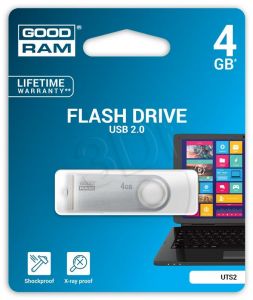 Goodram Flashdrive Twister 4GB USB 2.0 biały