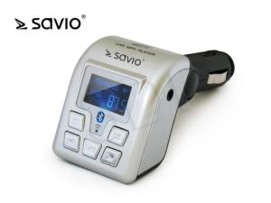 Savio Transmiter FM TR-04 AUX,USB SD srebrny