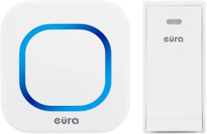 dzwonek bezprzewodowy \'\'eura\'\' wdp-80h2 \'\'folk\'\' bezbateryjny, przycisk (kinetyczny), możliwość rozb