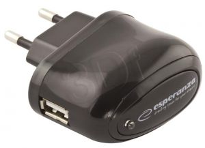 Esperanza Ładowarka sieciowa EZ115 1xUSB 2100mA