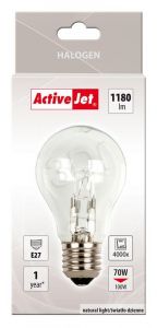 Activejet żarówka halogenowa AJE-H7027B (standardowa 1180lm 70W E27 światło dzienne)