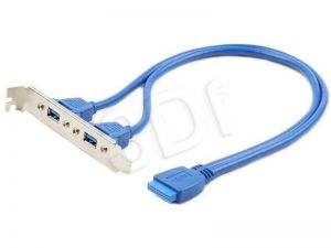 GEMBIRD GNIAZDO USB 3.0 2X NA ŚLEDZIU