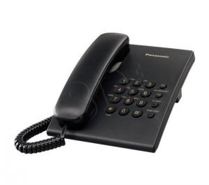 Panasonic Telefon przewodowy KX-TS500PDB czarny