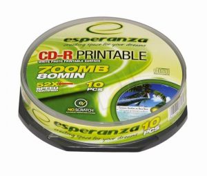 CD-R ESPERANZA 700MB/80MIN./52X PRINTABLE CAKE BOX 10SZT./2179
