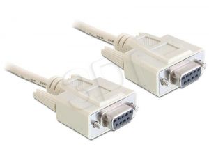Kabel Delock ( Null modem 9 pin F-F 3m szary )