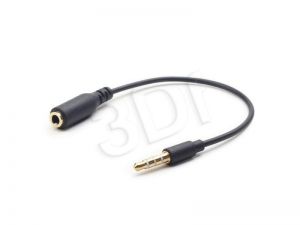 GEMBIRD KABEL STEREO MINIJACK->MINIJACK M/F ZAMIENIONE PINY FOR APPLE,SAMSUNG, NOKIA 17.5CM GMEBIRD