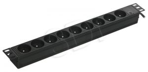 ALANTEC Listwa zasilająca 19\ 1U, obudowa aluminiowa, PZ09 (9szt. gniazd 1,8m) maksymalne obciążeni