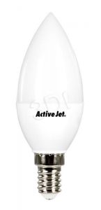 Activejet żarówka LED SMD AJE-DS4014C (świeczka 650lm 7W E14 ciepła biel)