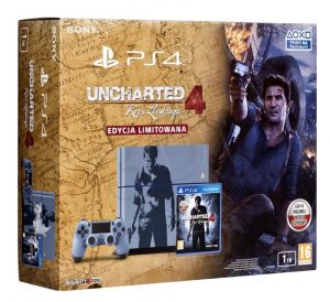 Konsola stacjonarna Sony PS4 1TB Limitowana ( Uncharted 4 Czarny )