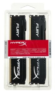 Kingston HyperX FURY Black DDR3 DIMM 16GB 1866MHz (2x8GB) HX318C10FBK2/16