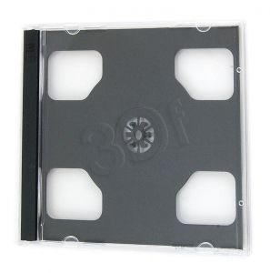 Pudełko podwójne  Jewel Case Black 10,4mm czarny 200szt.