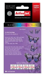 ActiveJet AB-M1100R multipack tusz czarny, cyan, magenta, żółty do drukarki Brother (zamiennik Broth