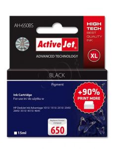 ActiveJet AH-650BS tusz czarny do drukarki HP (zamiennik HP 650 CZ101AE) Premium Standard