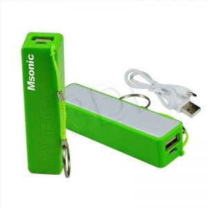 MSONIC POWER BANK 2500MAH, LI-ION MY2552E ZIELONY