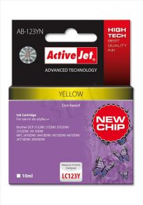 ActiveJet AB-123YN tusz żółty do drukarki Brother (zamiennik Brother LC123Y) Supreme