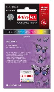 ActiveJet ABB-1100NX multipack tusz czarny, cyan, magenta, żółty do drukarki Brother (zamiennik Brot