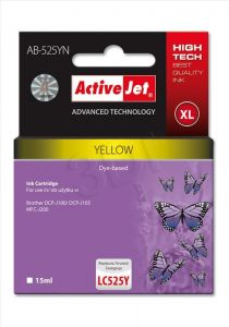 ActiveJet AB-525YN tusz żółty do drukarki Brother (zamiennik Brother LC525Y) Supreme