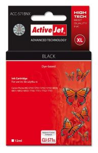 ActiveJet ACC-571BNX tusz czarny do drukarki Canon (zamiennik Canon CLI-571Bk XL) Supreme/ chip