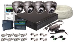 zestaw 4w1, 4x kamera 5mpx/ir25, rejestrator 4ch, hdd 1tb - możliwość montażu - zadzwoń: 34 333 57 0