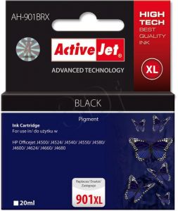 ActiveJet AH-901BRX tusz czarny do drukarki HP (zamiennik HP 901XL CC654AE) Premium