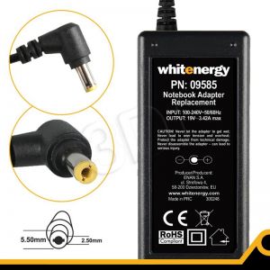 Zasilacz Whitenergy uniwersalny do notebooka 09585 (19V 3,42A 65W 5.5*2.5)
