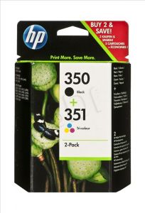 HP Tusz HP350+HP351=SD412EE, Zestaw Bk+Kolor, CB335EE+CB337EE
