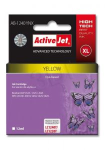 ActiveJet AB-1240YNX tusz żółty do drukarki Brother (zamiennik Brother LC1240Y) Supreme