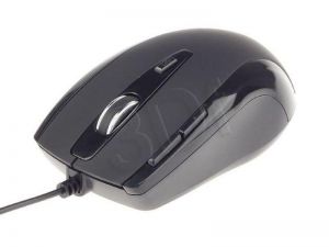 Mysz przewodowa Gembird laserowa MUS-GU-01 2400dpi czarny