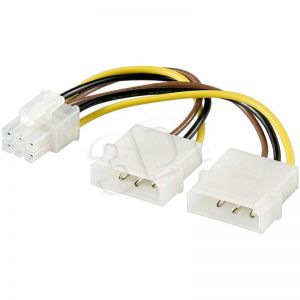 AKYGA ADAPTER 2X MOLEX / PCI-EXPRESS 6-PIN AK-CA-13